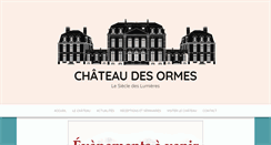 Desktop Screenshot of chateaudesormes.fr
