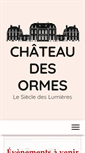 Mobile Screenshot of chateaudesormes.fr